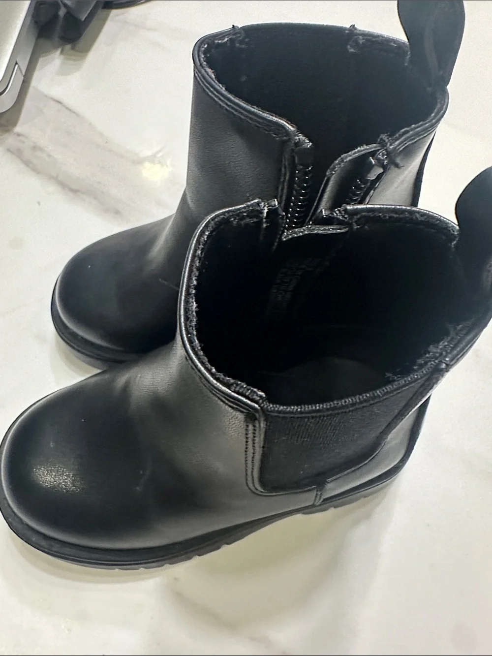 GAP Kids Black Side-Zip Ankle Boots